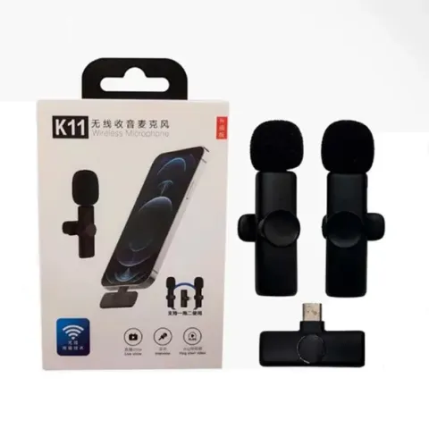 Micrófono corbatero Eco K11 (DOBLE)