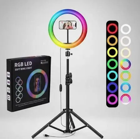 Aro de luz LED RGB MJ26 C Tripode